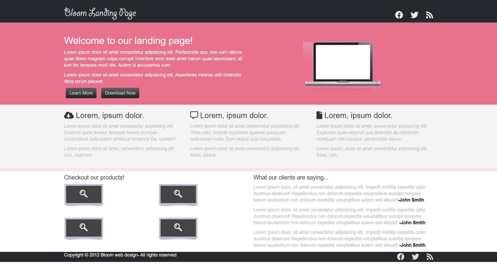 Bootstrap project Image